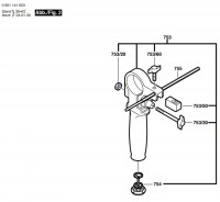 Bosch 0 601 141 603 Gsb 18-2 Re Percussion Drill 230 V / Eu Spare Parts